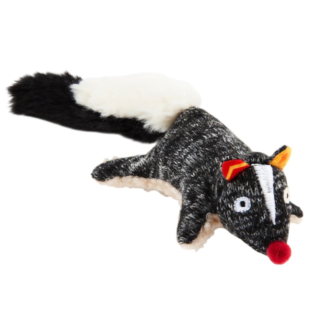 Gigwi Plush Friendz Sponge Squeaker Skunk Dog Toy