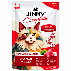 Jinny Immune Grain Free Tuna Meat In Jelly Adult Cat Pouch