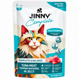 Jinny Multivitamins Tuna Meat Topping Mackerel In Jelly Adult Cat Pouch