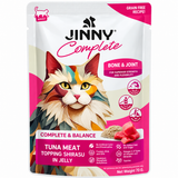 Jinny Bone & Joint Grain Free Tuna Meat Topping Shirasu In Jelly Adult Cat Pouch