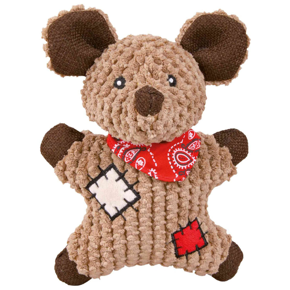 Trixie Mouse With Patches Fabric / Jute Dog Toy