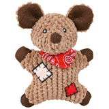 Trixie Mouse With Patches Fabric / Jute Dog Toy