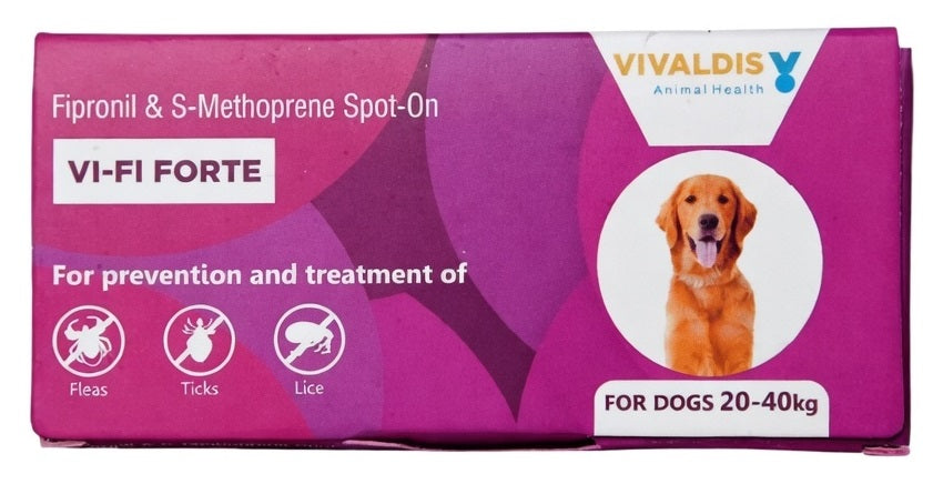 Vivaldis Vi-Fi Forte Spot-On For Dogs 20-40Kg