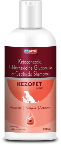 Savavet Kezopet Shampoo – Antifungal & Antiseptic for Dogs & Cats