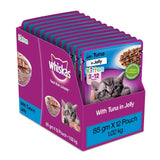 Whiskas Kitten With Tuna In Jelly 85g Pouch - Pack Of 12