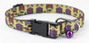 Kennel Adjustable Printed Nylon Puppy & Cat Collar with Click Buckle - Kitty Fishy Print