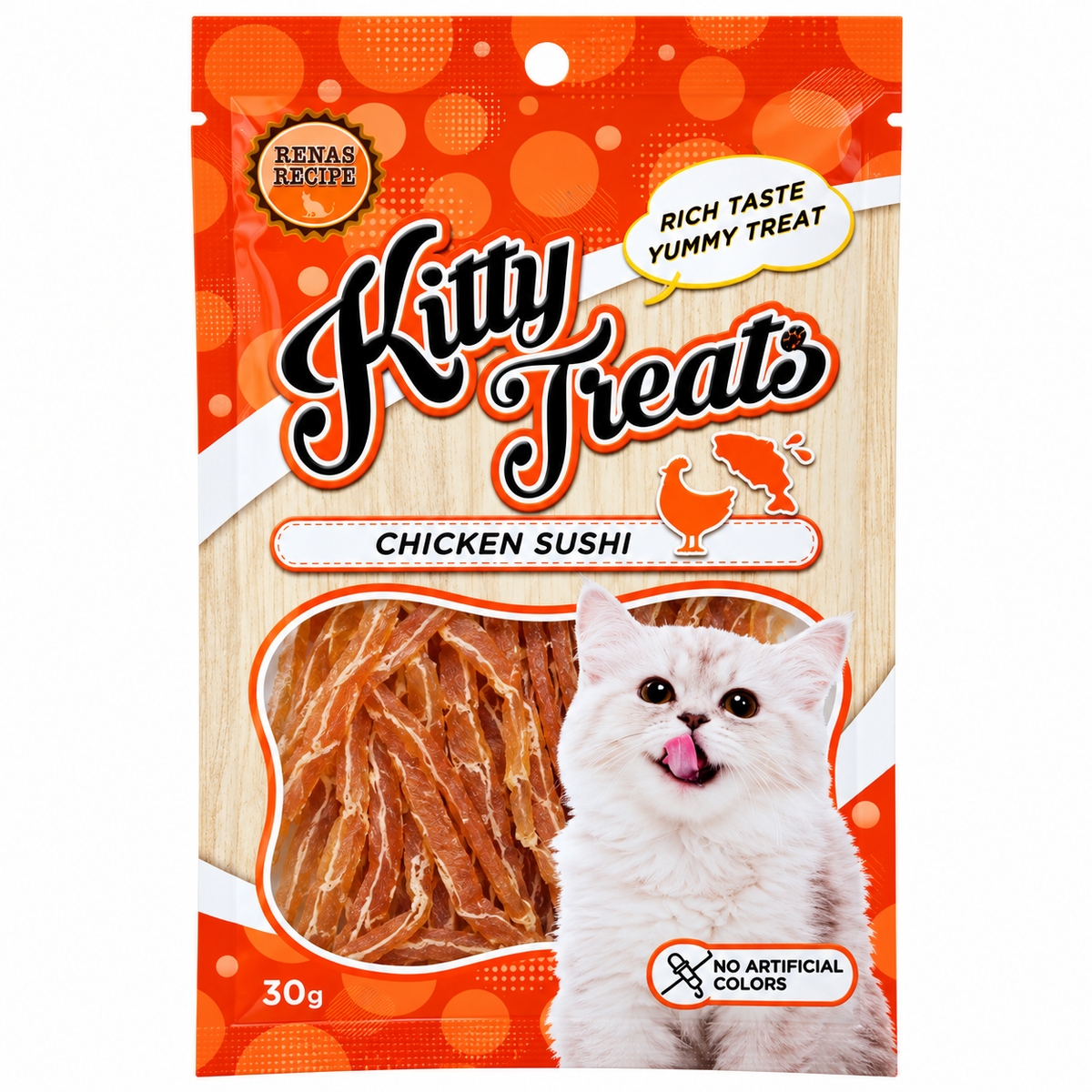 Rena's Kitty Treats - Chicken Sushi
