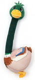 Fofos Long Neck Crinkle Toy Mallard Dog Toy