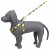 Kennel Leopard Yellow Printed Padded Click Lock Adjustable Harness