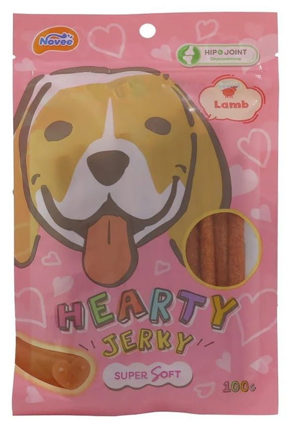 NOVEE : Lamb Jerky Treats with Glucosamine - Alternative Protein Dog Treats