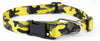 Kennel Adjustable Printed Nylon Dog Collar with Click Buckle – Leopard Yellow Print