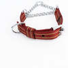 Kennel Pattern Nylon Chain Martingale Collar
