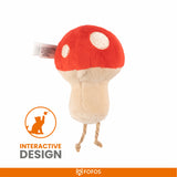 Fofos Mushroom Cat Toy
