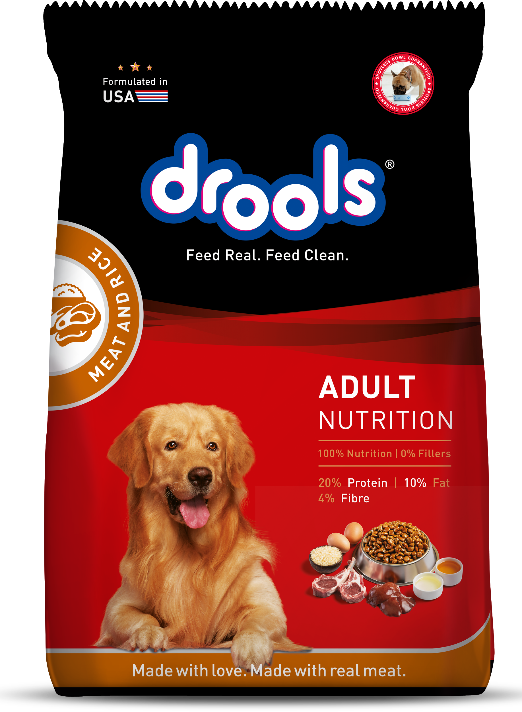 Drools Adult Nutrition - Meat And Rice