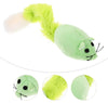 Smarty Pet Plush Rat Toy with Fur Tail for Cats