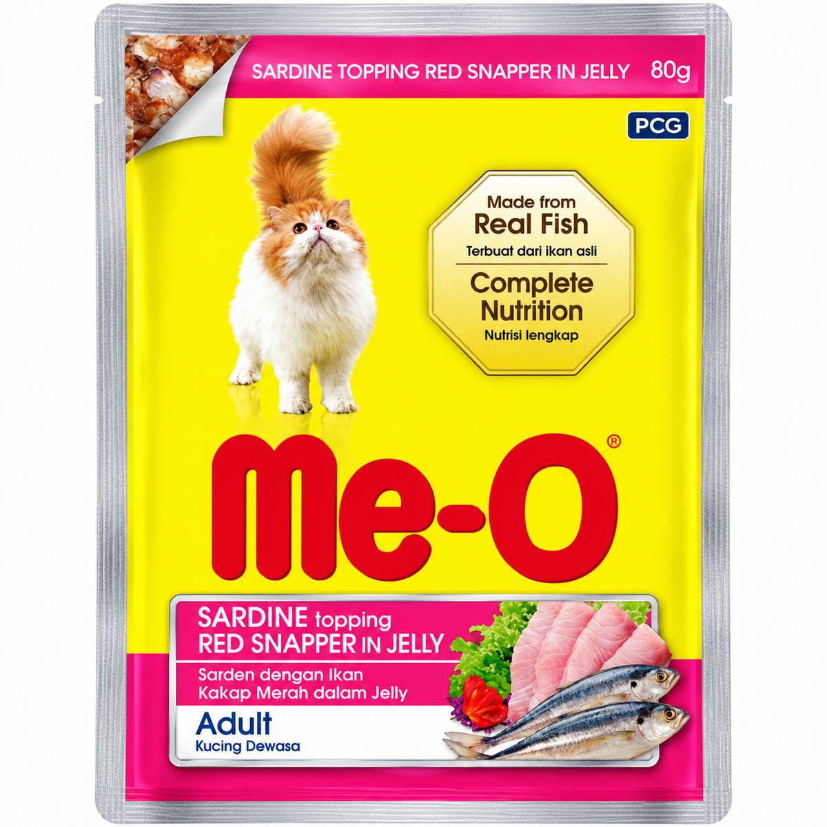 MeO Sardine With Red Snapper in Jelly (Pouch)