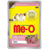 MeO Kitten Lamb Flavor Chunk In Gravy 80g Pouch - Pack Of 12
