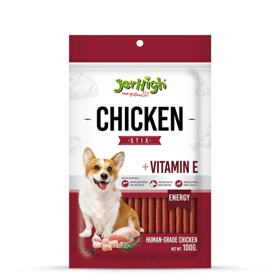 JerHigh : Chicken Stix Dog Treat with Vitamin E