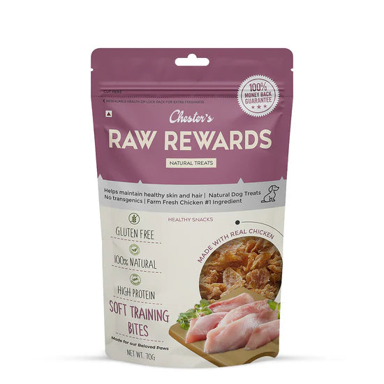 Chester’s : Raw Rewards Soft Training Bites Natural Dog Treats