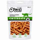 O'Cat Chicken & Seaweed Mini Strips For Cats