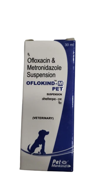 Pet Mankind: Oflokind-M Pet Suspension – Ofloxacin & Metronidazole