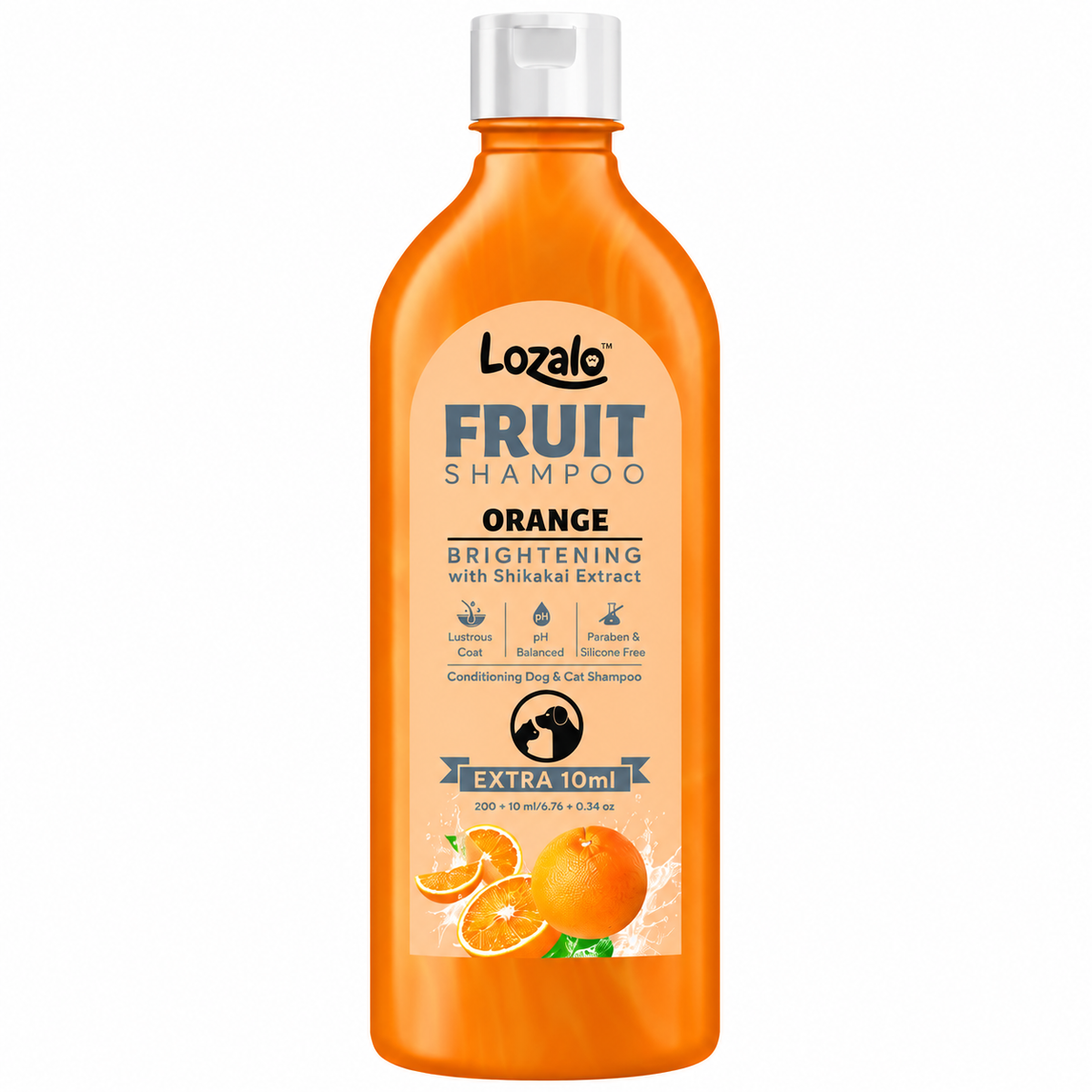 Lozalo Orange Brightening With Shikakai Conditioning Dog & Cat Shampoo