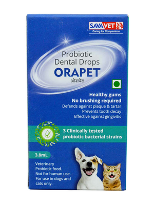 Savavet Probiotic Orapet Dental Drops for Dogs & Cats