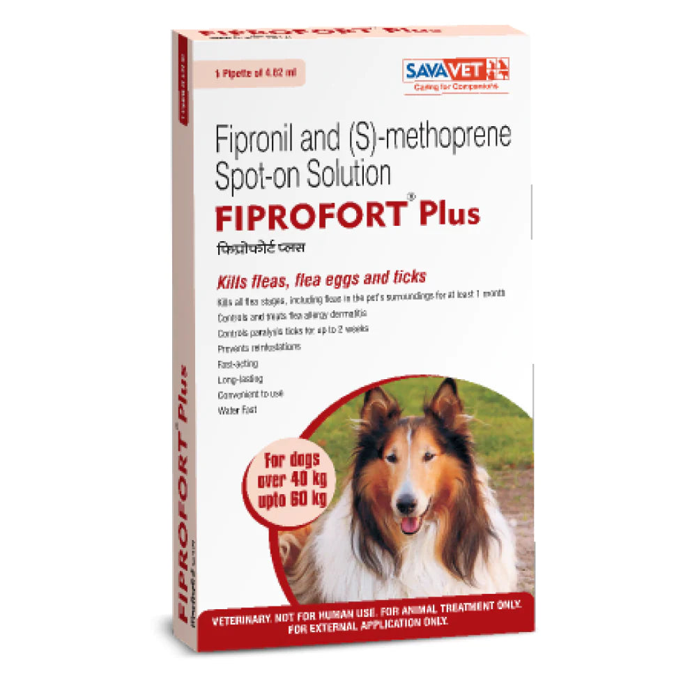 Savavet Fiprofort Plus Spot-On Solution for Extra Large Dogs (40–60 kg)