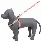 Kennel Pink Donuts Printed Padded Click Lock Adjustable Harness