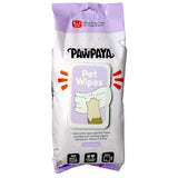 Pawpaya Vanilla Scented Wipes For Dogs & Cats