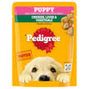 Pedigree Puppy Pouch Chicken, Liver & Vegetable Chunks In Gravy