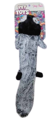 Holy Paws Penguin Shape Squeaky Unstuffed Plush Dog Toy