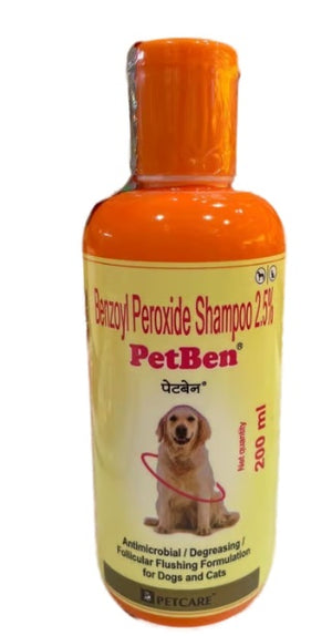 PETCARE PetBen – Benzoyl Peroxide 2.5% Shampoo