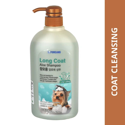 Forcans Long Coat Aloe Shampoo For Dogs & Cats