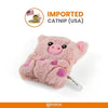 Fofos Floppy Crinkle Pig Catnip Cat Toy
