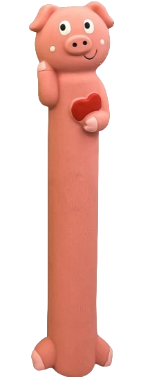 EE Toys Pink Pig Squeaky Dog Toy