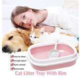 Petropolis Cat Litter Tray with Rim/Semi Closed Style
