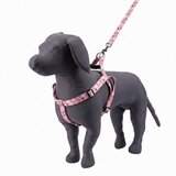 Kennel Pink Donuts Printed Padded Click Lock Adjustable Harness