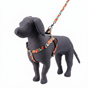 Kennel Pink Strawberry Printed Padded Click Lock Adjustable Harness
