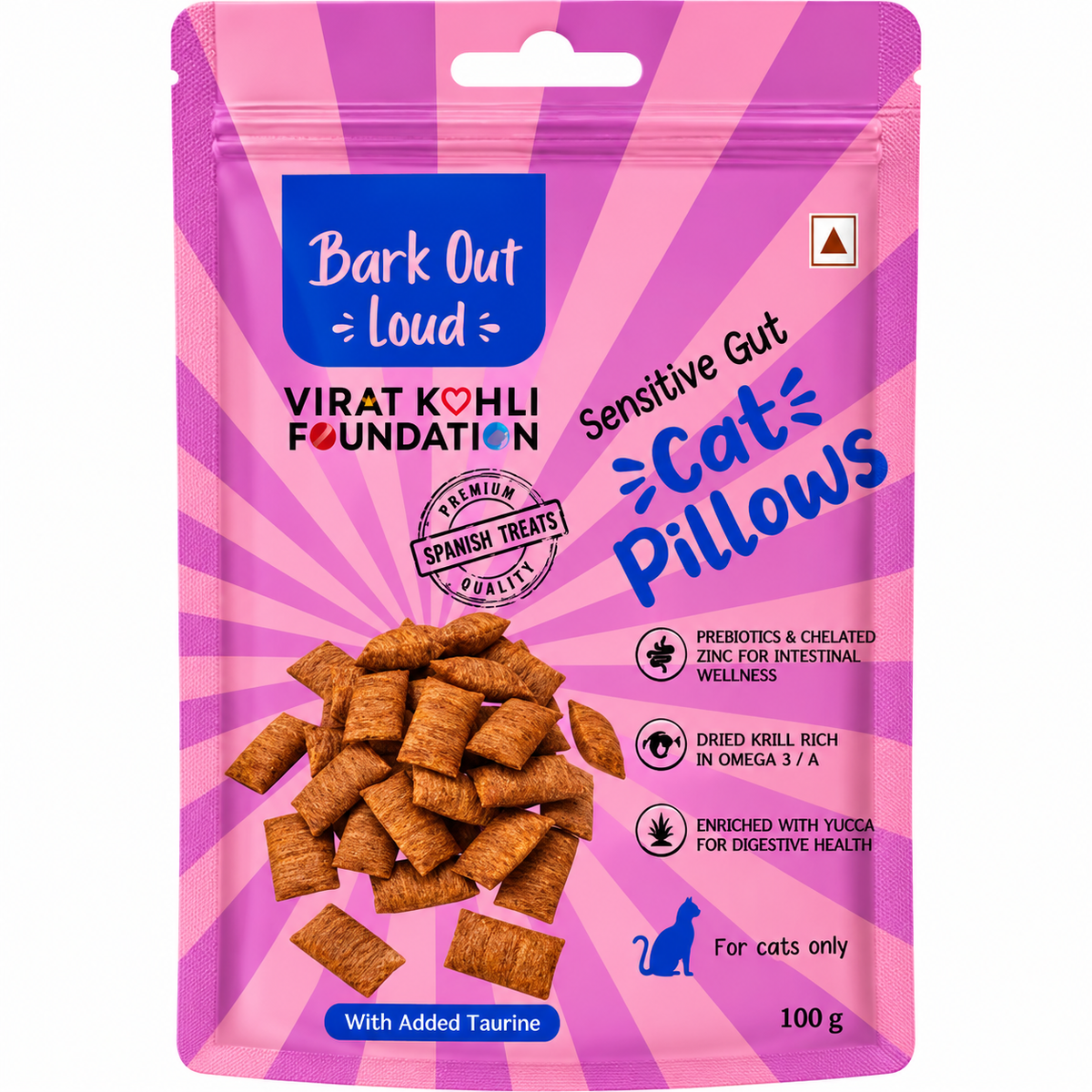 Vivaldis Bark Out Soft Sensitive Gut Cat Pillows Spanish Treats For Cats
