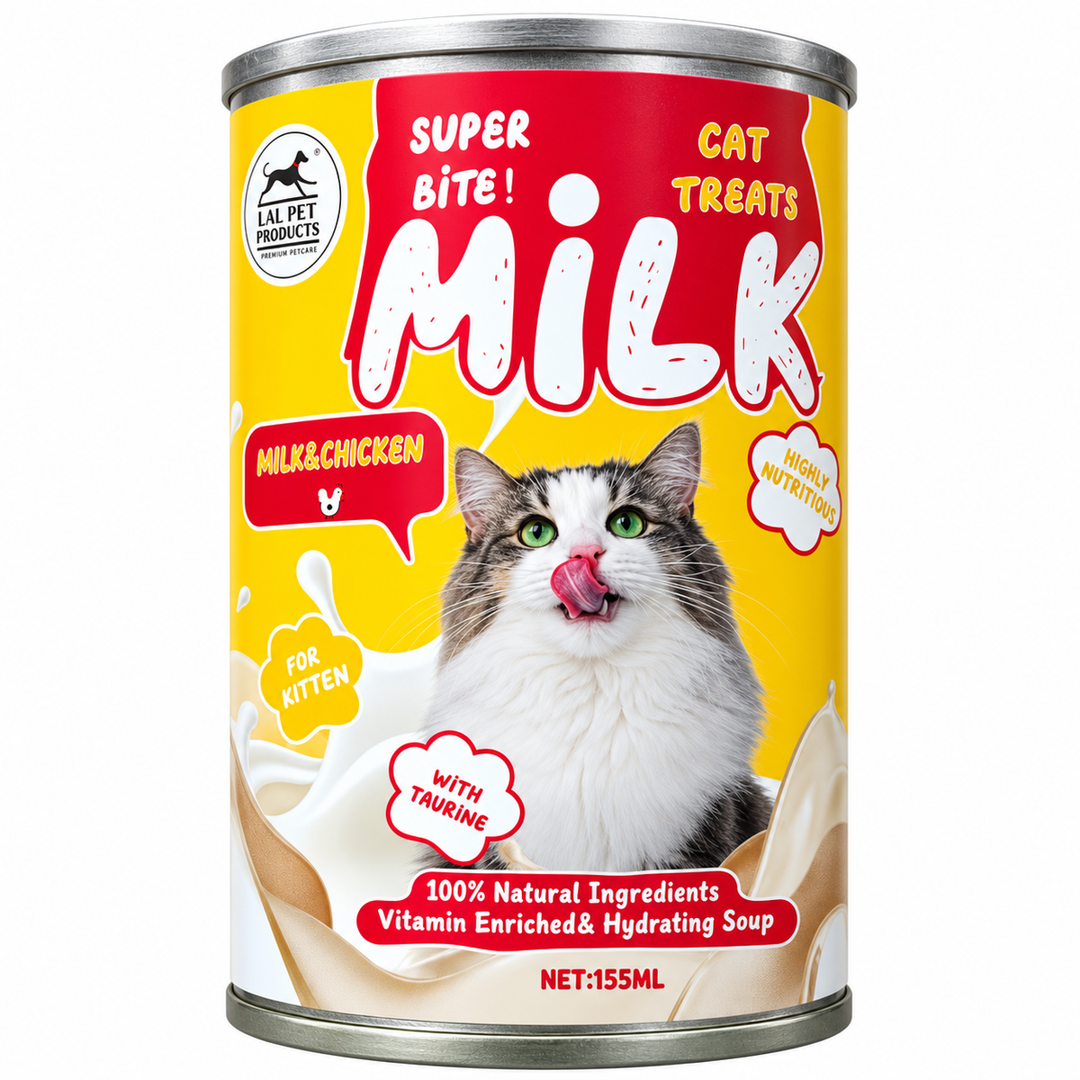 Super Bites Milk & Chicken Cat Treats Soup