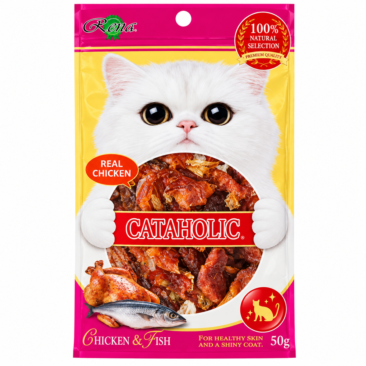 Cataholic Neko Spiral Real Chicken & Fish