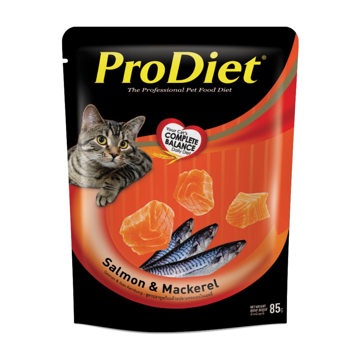 Prodiet Salmon & Mackerel Wet Food Cat Pouch