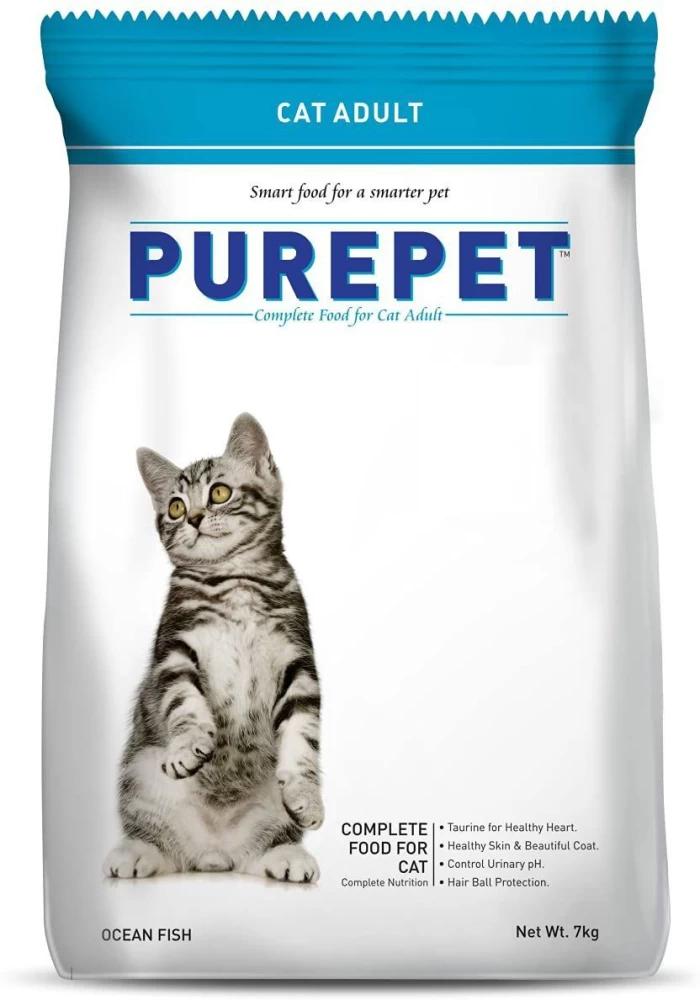 Purepet Ocean Fish Adult Cat Dry Food ShakeHands
