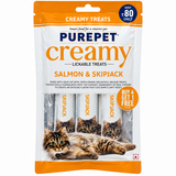 Purepet Creamy Salmon & Skipjack Lickable Cat Treat