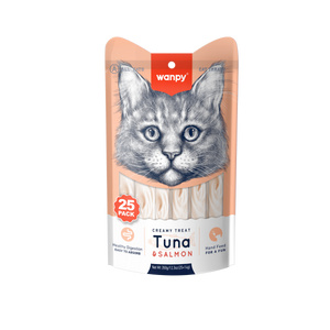 Wanpy Creamy Tuna & Salmon Flavour Lickable Cat Treats