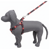 Kennel Red Black Memes Printed Padded Click Lock Adjustable Harness