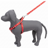Kennel Red Bones Printed Padded Click Lock Adjustable Harness