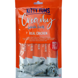 Kitty Yums Creamy Lickable Real Chicken Cat Treats