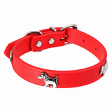 Smarty Pet Adjustable Rubber Colored Silicone Cat Collar With Metal Decoration